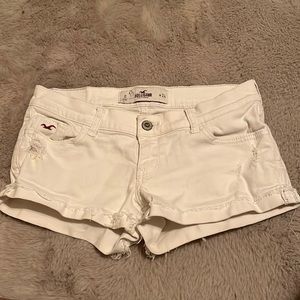 Hollister white shorts